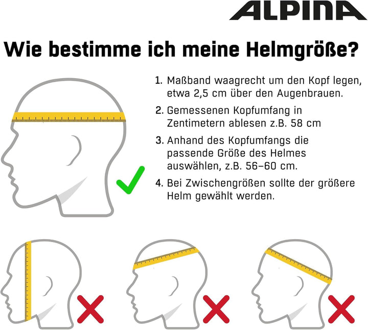 Alpina HAARLEM - Robuster, sicherer und Individuell Anpassbarer & Leichter Urban Fahrradhelm Für Erw