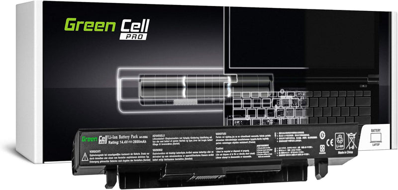 Green Cell PRO A41-X550 A41-X550A Akku für Asus Laptop (2600mAh 14.4V Schwarz)