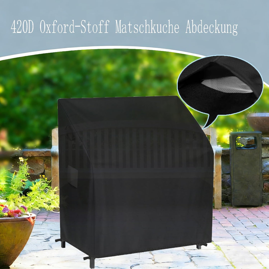 Matschküche Abdeckung, 420D Oxford-Stoff Wasserdicht Staubdicht Reissfest Wetterfest UV-Beständig, S