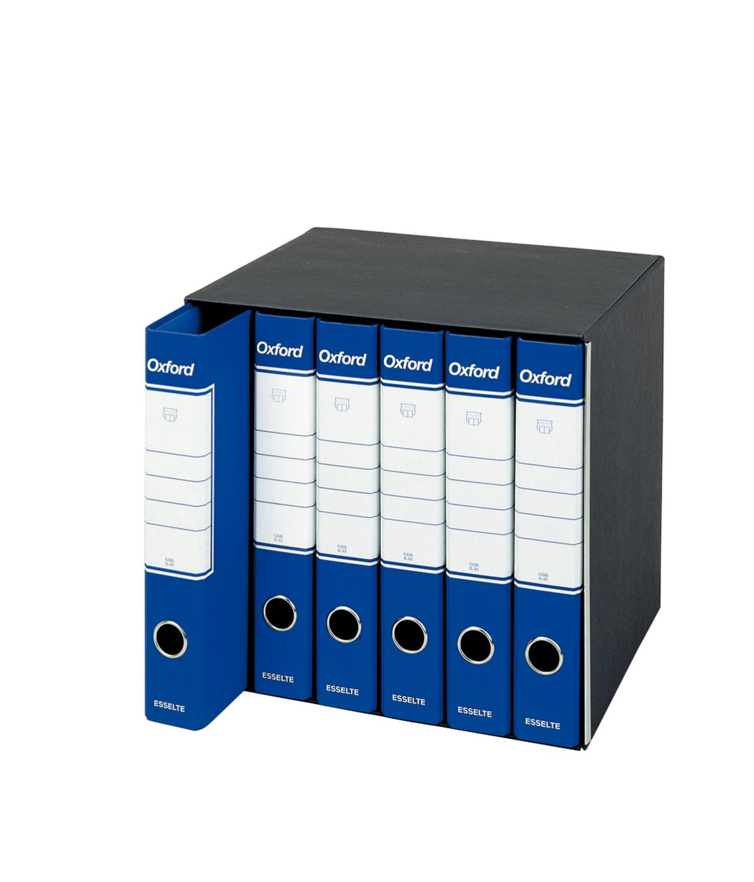 Esselte 390788050 Oxford Aktenordnerset im Karton, 6 Stück, Blau Gruppo da 6 blau, Gruppo da 6 blau