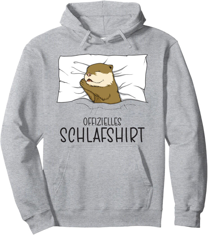 Offizielles Schlafshirt Otter, Schlafanzug Nachthemd Otter Pullover Hoodie