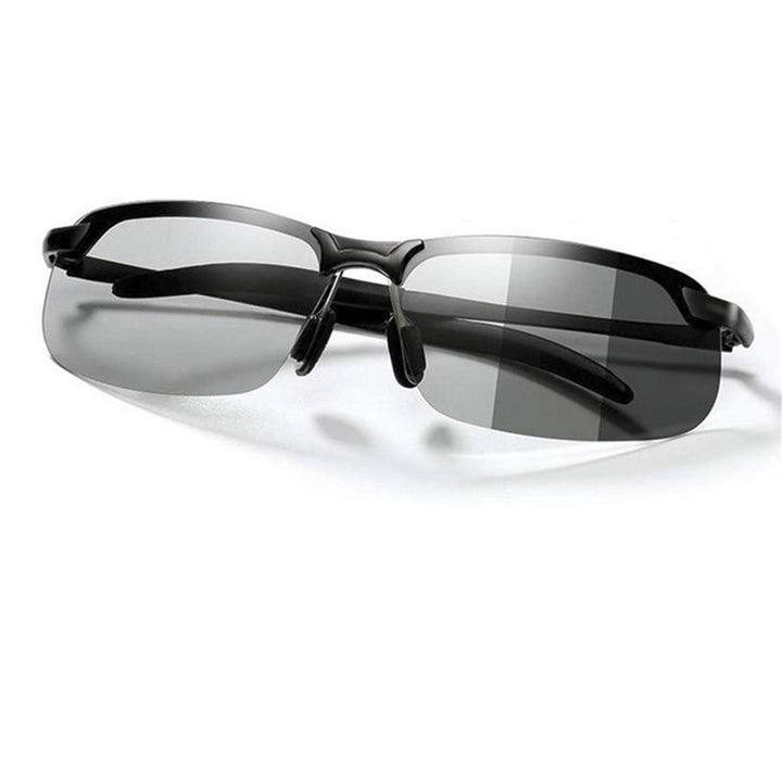 MIRYEA Herren Photochromatisch Sportbrille Polarisiert Sonnenbrille UVA UVB Brillen 3043-schwarz, 30