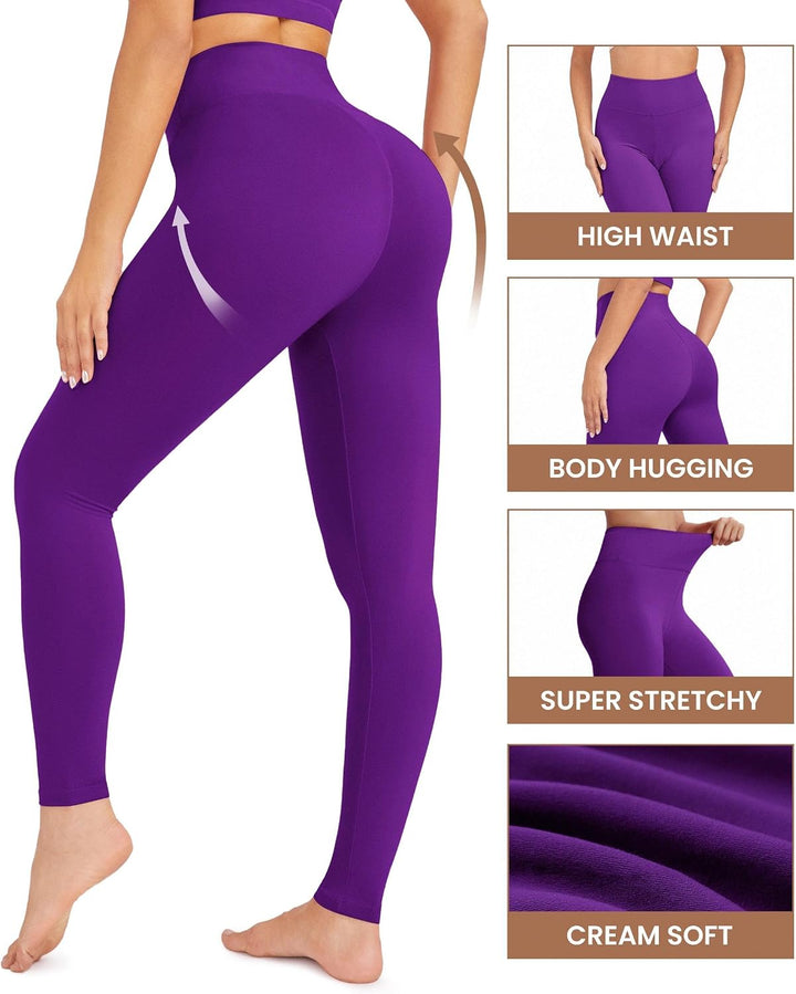 VALANDY Damen Weich Hosen-Set M-L 1er-pack, Violett, M-L 1er-pack, Violett