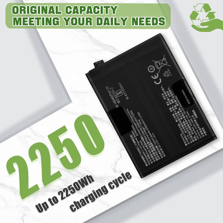 Neu BLP849 Akku Ersatz Kompatibel mit Realme GT 5G Ersatzbatterie mit aktualisiertem Reparaturwerkze