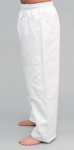 S.B.J - Sportland Baumwollhose/Kampfsporthose/Judohose mit Knieverstärkung weiss 160 Weiss, 160 Weis