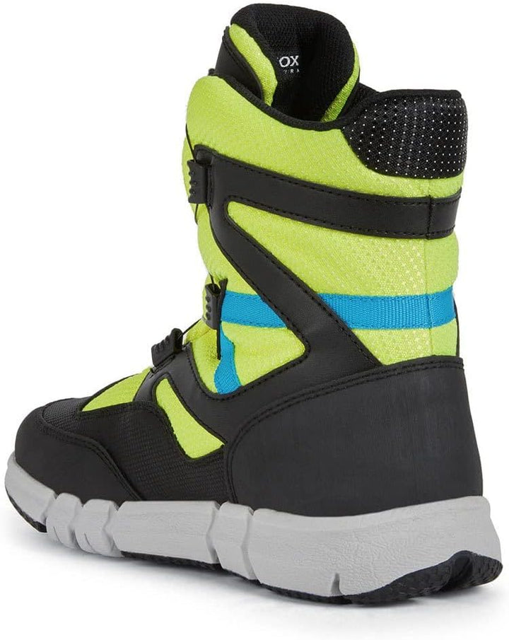 Geox Jungen J Flexyper Boy B AbxAnkle Boot 29 EU Fluo Yellow Black, 29 EU Fluo Yellow Black