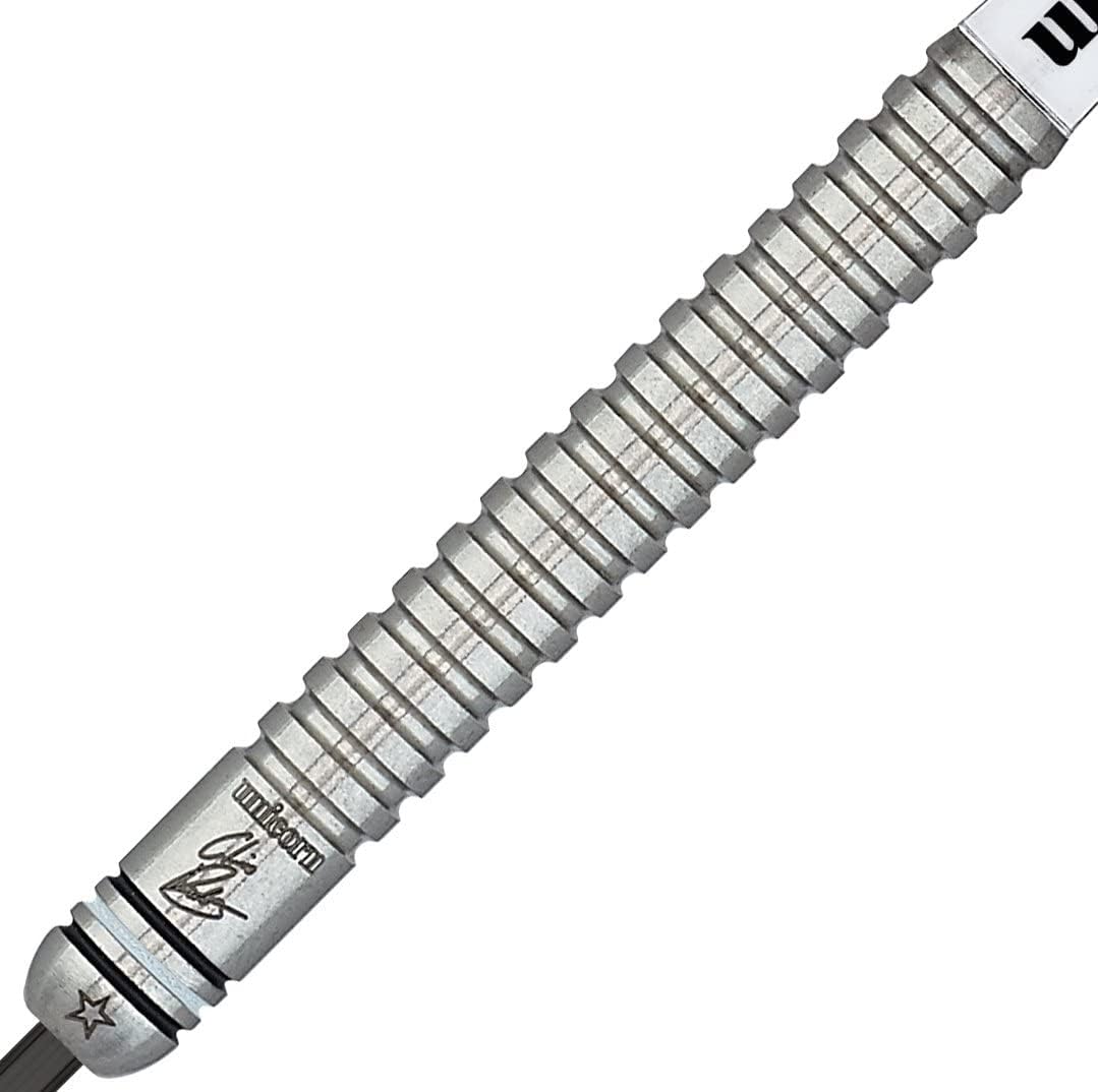 Unicorn Premierminister Chris Dobey Dartpfeile mit Stahlspitze 22 g natur, 22 g natur