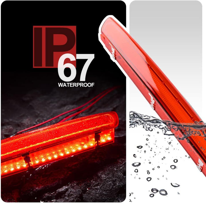 Rote Linse rote LED 3 dritte bremsleuchte fur Seat Ibiza 6J 6P Leon MK2 hinteres mittleres hoch mont
