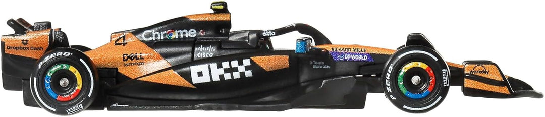 Hot Wheels Formel 1 Premium Die-Cast-Spielzeugauto im Massstab 1:64 Sammelspielzeug-Rennauto mit Rea