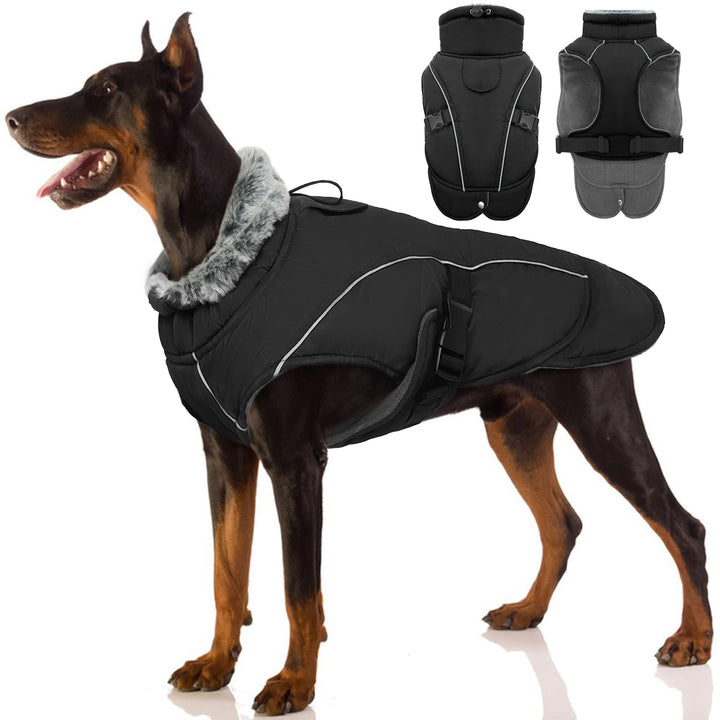 Hundemantel XL, Wintermantel für Grosse Hunde Wasserdicht Winterjacke Hunde Gross Winter Hundeweste