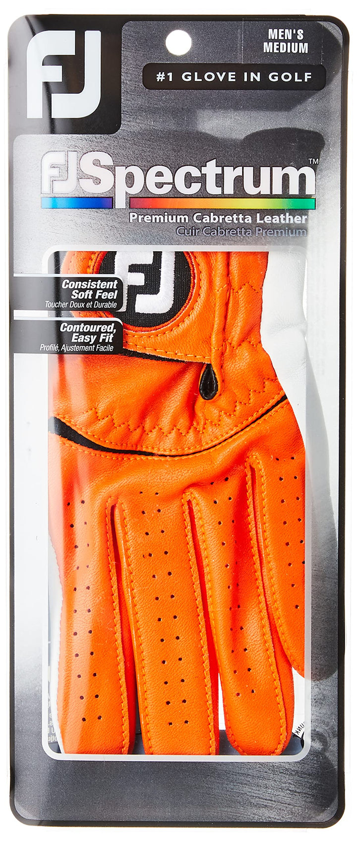Footjoy FJ Spectrum Golfhandschuhe Orange M-L für rechtshänder, Orange M-L für rechtshänder