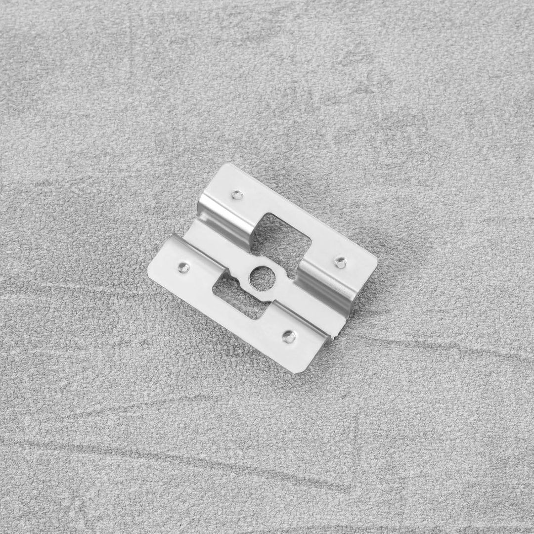 100 Stück Edelstahl-Terrassen-Clips aus Verbundwerkstoff, versteckte Befestigungs-Clips mit 100 Schr