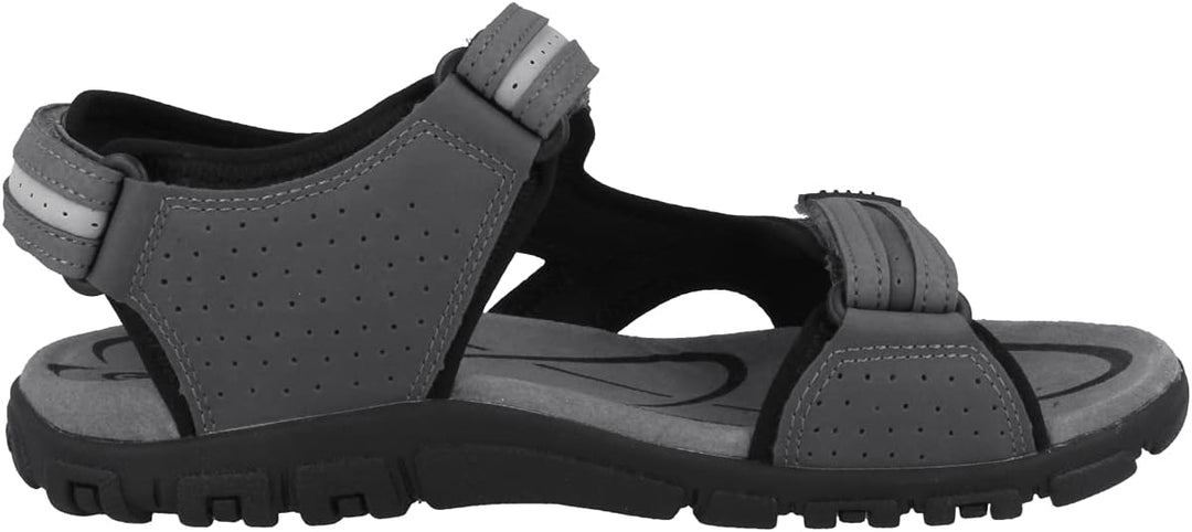 Geox Herren Uomo Sandal Strada D Sandalen, Stone Lt Grey, 46 EU