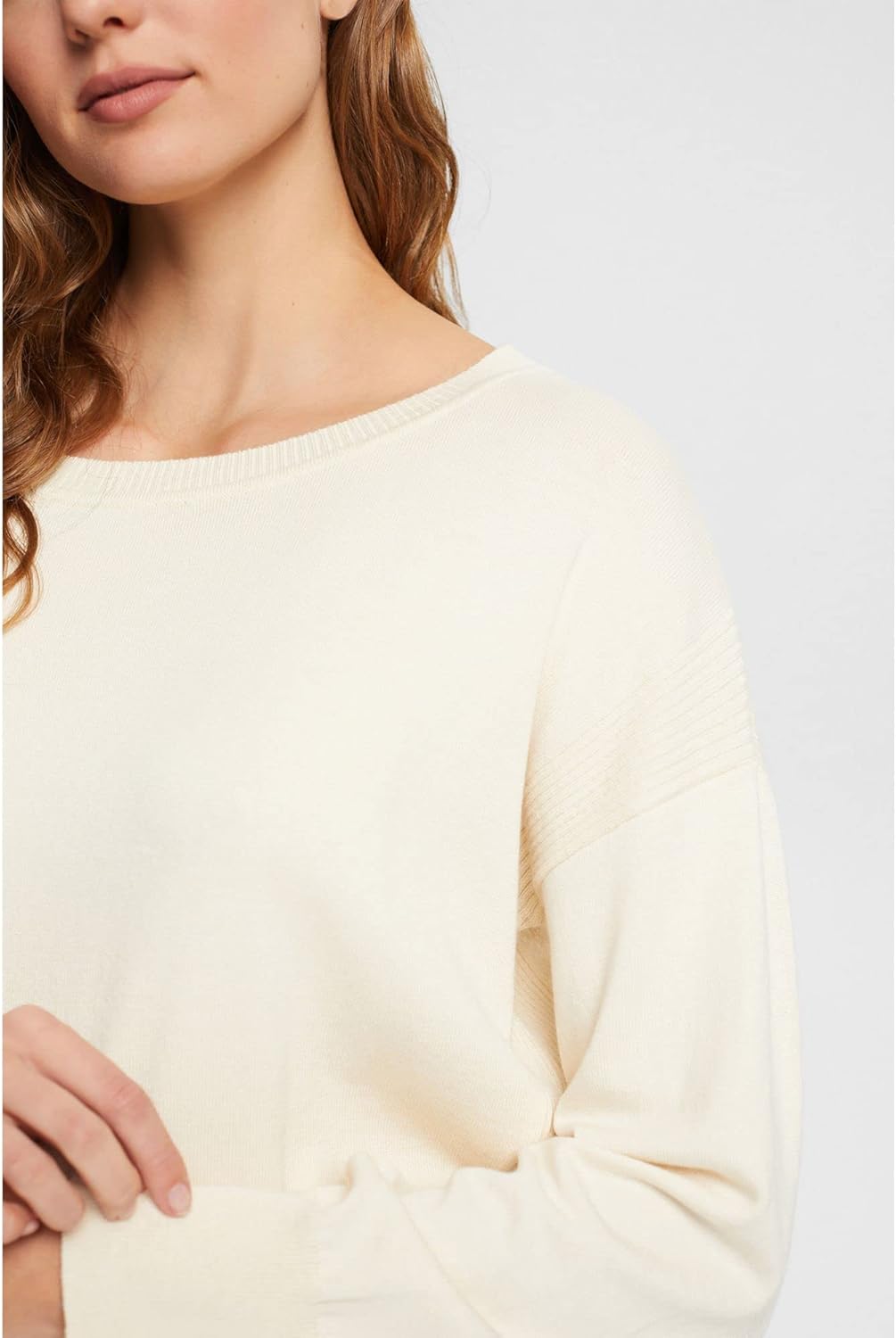 ESPRIT Damen Pullover L 055/Ice, L 055/Ice