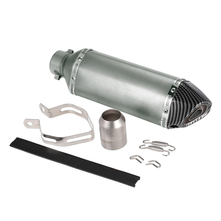 Shkalacar Motorrad Auspuff Universal, Kleiner Sechskant-Fase Modifizierter Endschalldämpfer, 38-51mm
