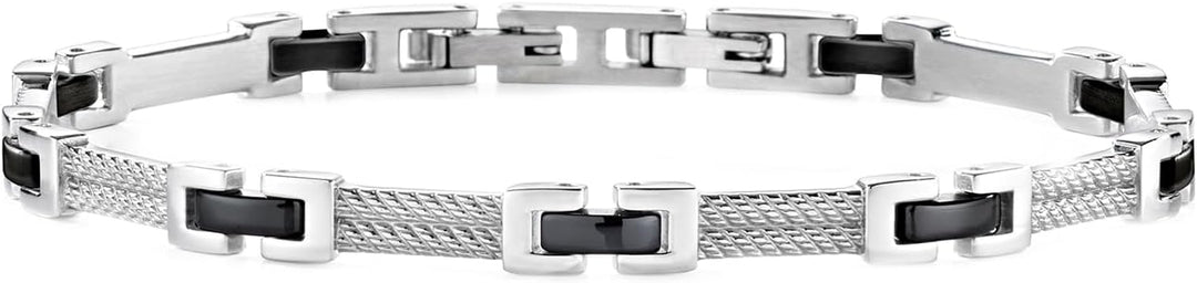 Morellato Herrenarmband, CROSS Kollektion, aus Edelstahl, Schwarz-PVD - SKR36, Schwarz