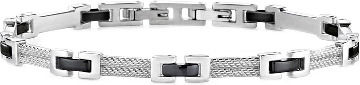 Morellato Herrenarmband, CROSS Kollektion, aus Edelstahl, Schwarz-PVD - SKR36, Schwarz