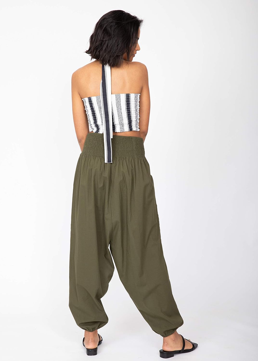 likemary Jumpsuit Damen Sommer – flexibler bequemer Einteiler aus Baumwolle – knielang - wird durch