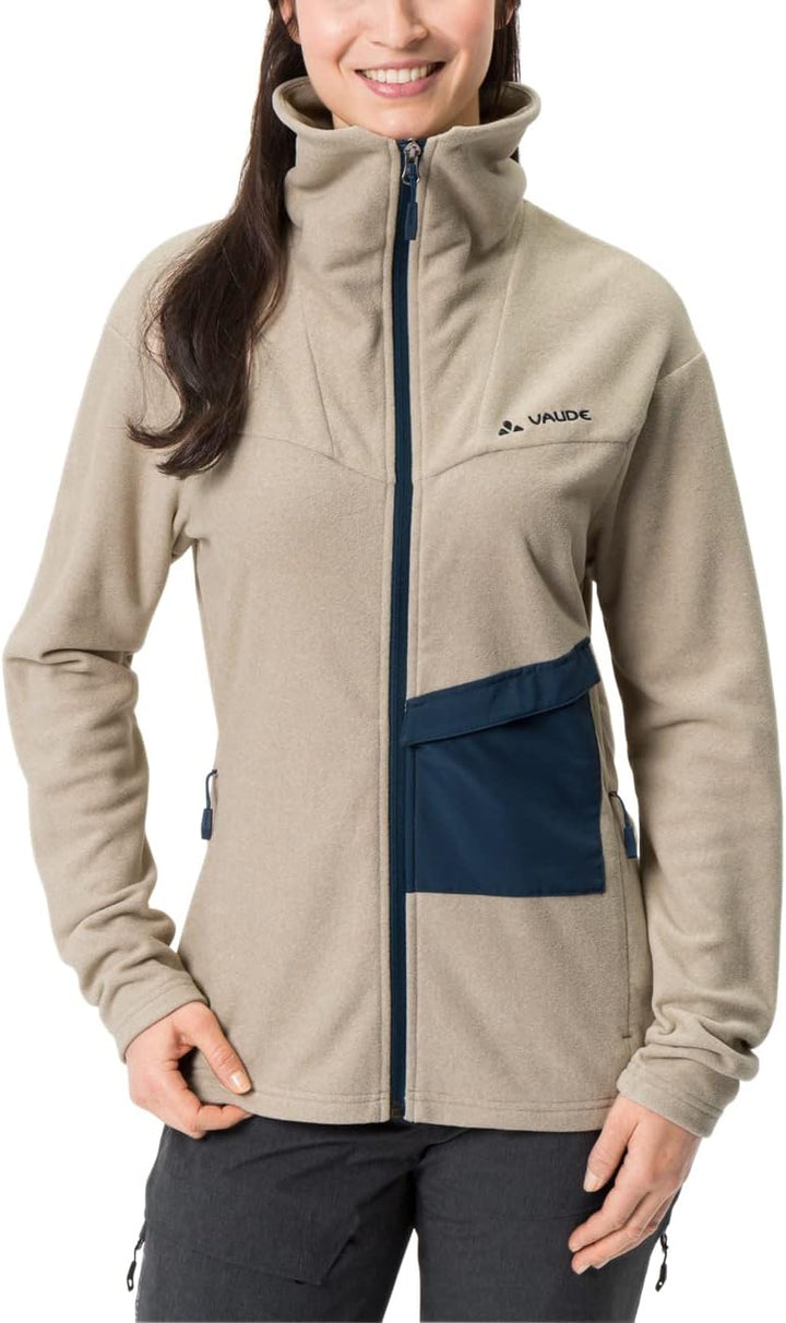 VAUDE Damen Women's Yaras Fleece Jacket Jacke 40 linen, 40 linen