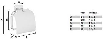 Smedbo "Ice 'WC-Papierrollenhalter mit Deckel, Silber
