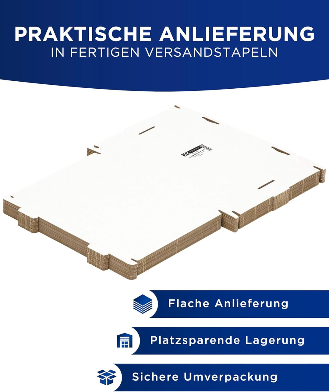 KK Verpackungen 50 x Grossbriefkartons DIN A4 für die Post 332 x 245 x 15 mm Weiss