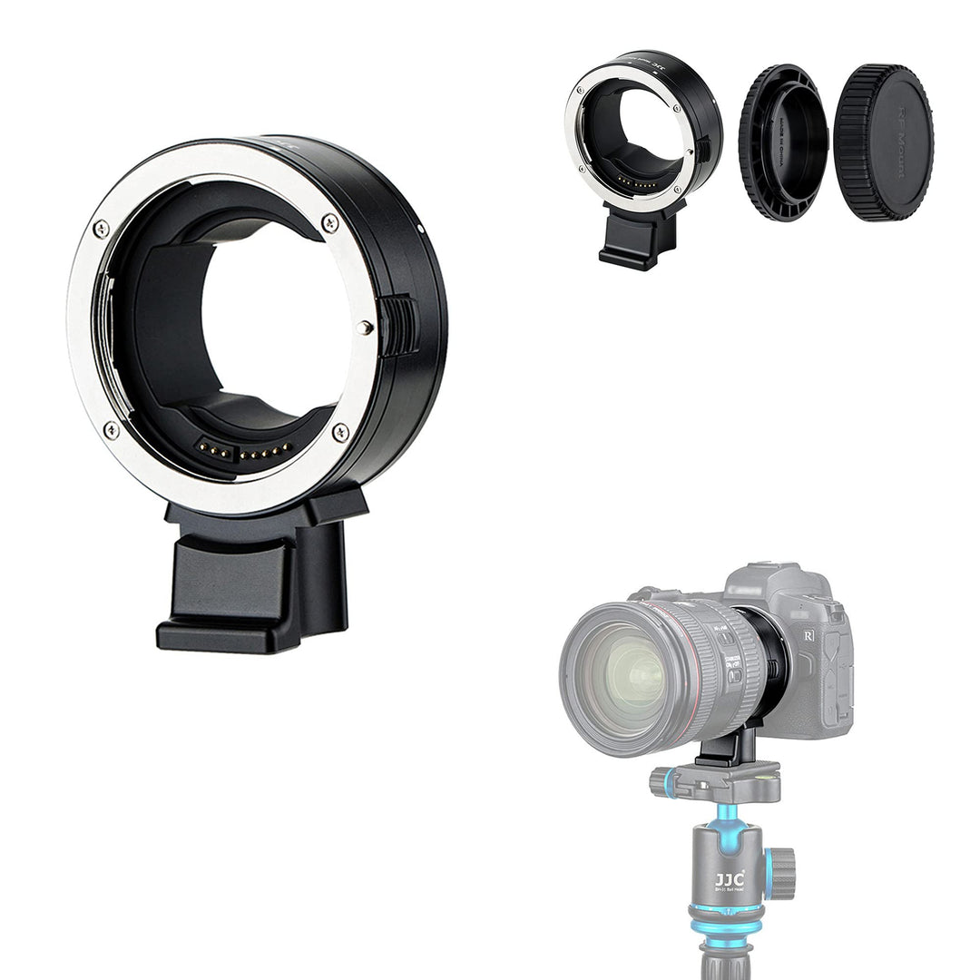 JJC EF-RF Objektivadapter Autofokusmontage für Canon EF EF/S Objektive für EOS R Ra RP R3 R5 R5c R6