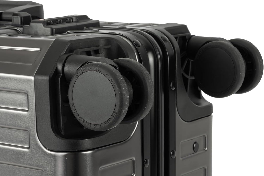 Travelhouse Koffer 100% Aluminium Reisekoffer Bordkoffer Hartschalen-Koffer Handgepäck 55cm· Telesko