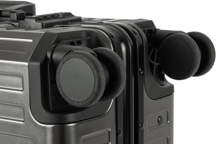 Travelhouse Koffer 100% Aluminium Reisekoffer Bordkoffer Hartschalen-Koffer Handgepäck 55cm· Telesko