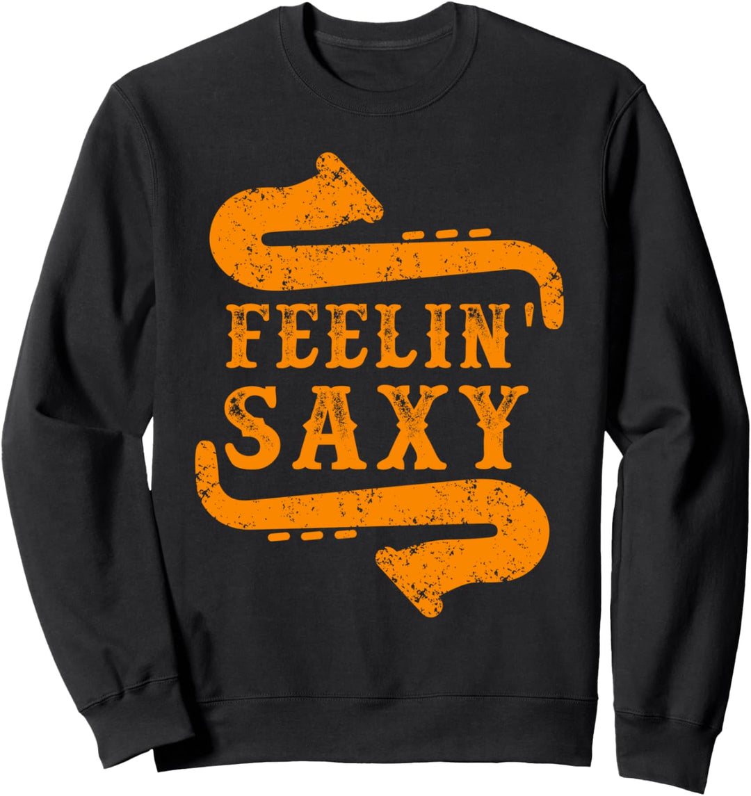 Saxofon Musikinstrument Saxophonist Saxophon Jazz Musiker Sweatshirt