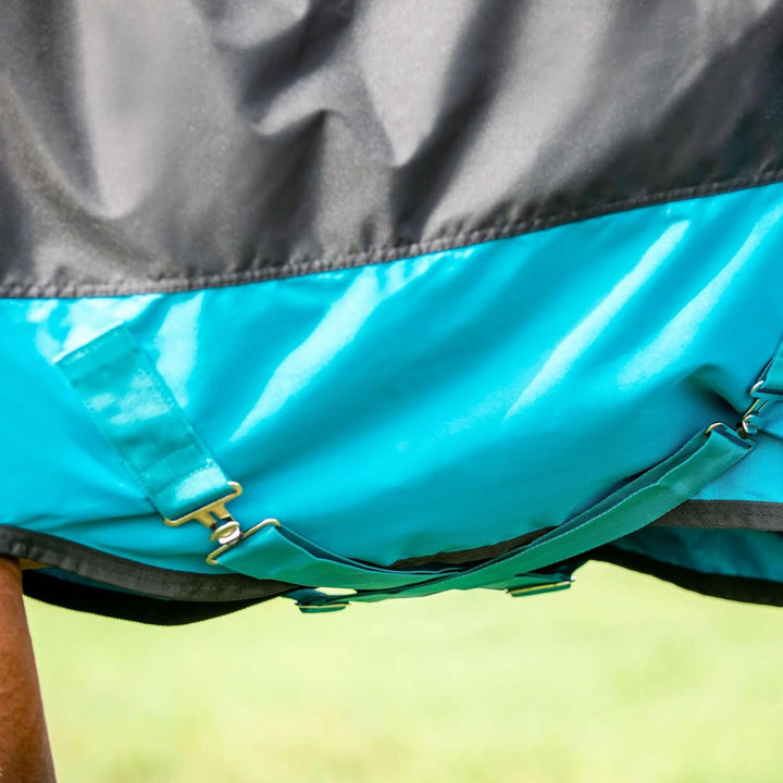 Horseware Amigo Mio Turnout medium black turquoise Weidedecke Winterdecke schwaz-türkis 6'0, schwaz-