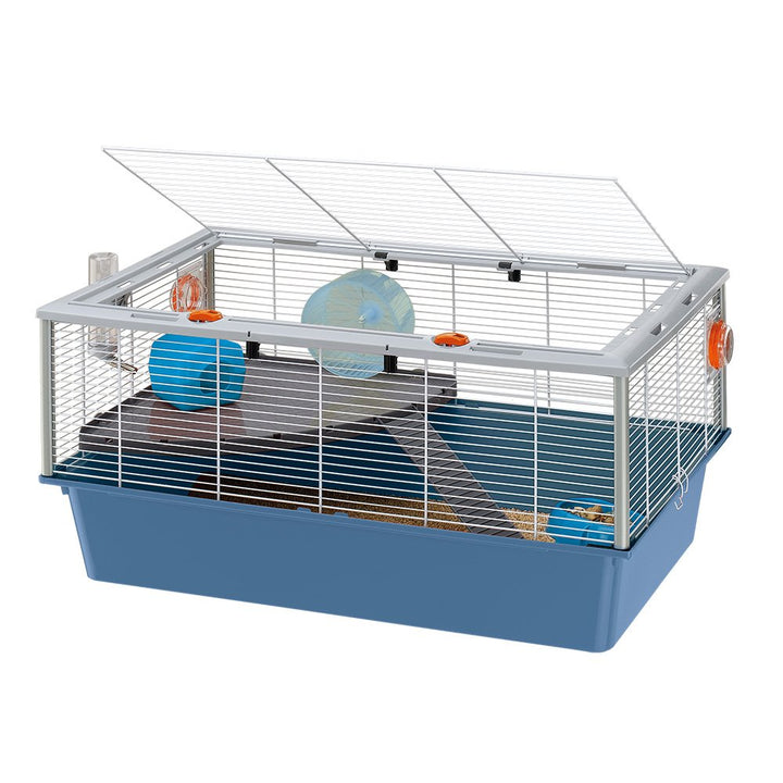 Ferplast Hamsterkäfig, Nagerkäfig CRICETI 15, Kleintierkäfig, Hamsterzubehör inklusive, 78 x 48 x h