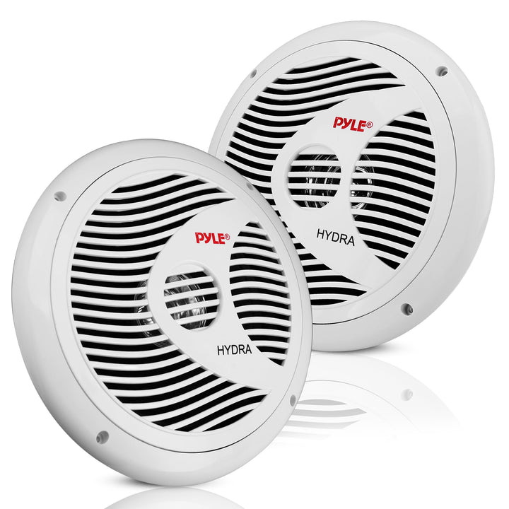 pyle Audio INC PLMR60 W Lautsprecher (Wasserdicht, 150 W) weiss, 2 Stück, PLMR60W, 150 Watts weiss 1