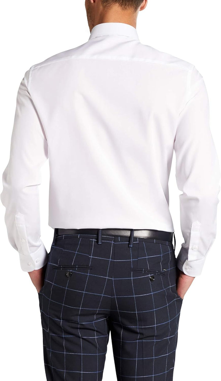 ETERNA Herren Popeline Hemd Slim FIT 38 Weiss, 38 Weiss