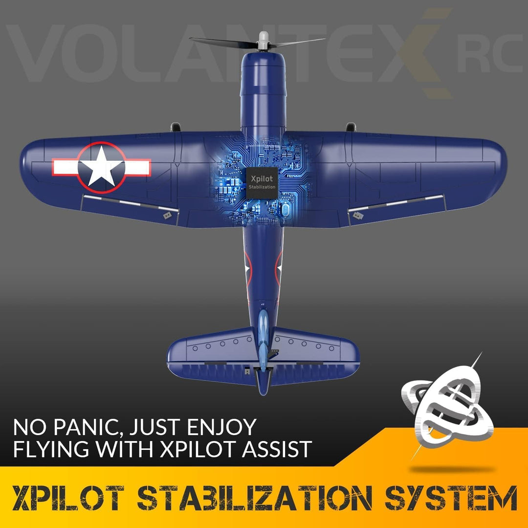 F4U RC Flugzeug, 2.4Ghz 4CH Jagdflugzeug Corsair Ferngesteuertes Flugzeug Spielzeug Kunstflug Flugze