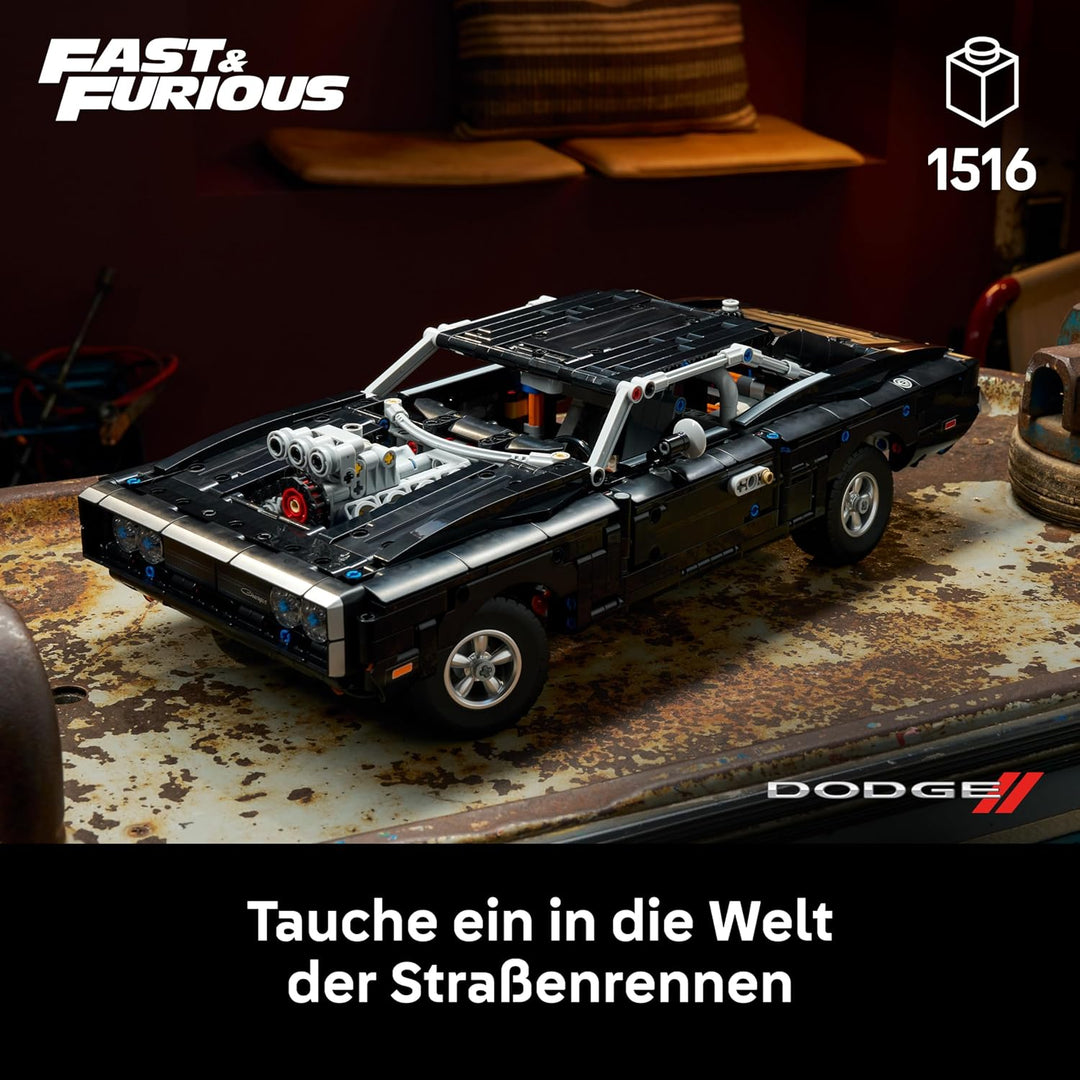 LEGO Technic Fast and Furious Dodge Charger R/T Auto - Modellbau Auto für Erwachsene - Sammlerset mi