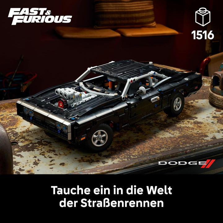 LEGO Technic Fast and Furious Dodge Charger R/T Auto - Modellbau Auto für Erwachsene - Sammlerset mi