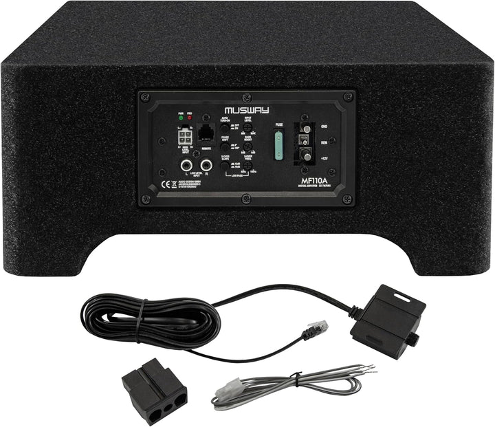 Musway MF110A - AKTIVES SUBWOOFER-System IN FLACH-BAUWEISE (DOWNFIRE) MIT 25 cm (10“) SUBWOOFER