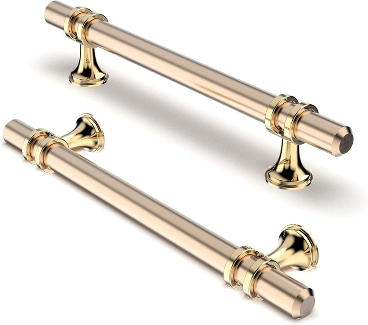 FURNIWARE 10 Stück Möbelgriff, 128mm Bohrlochabstand Möbelgriffe Schrankgriffe Küche Kabinett Griff