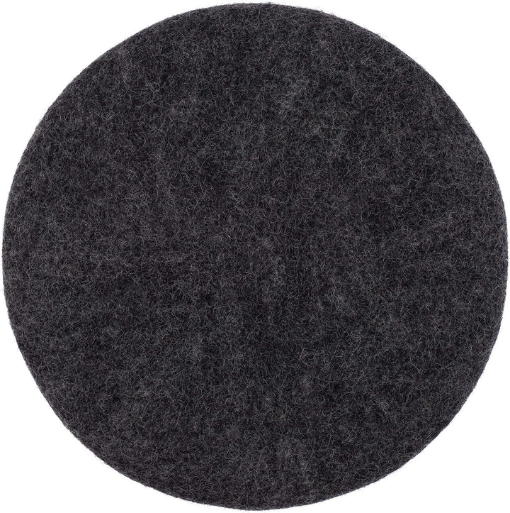 myfelt Flache Filz Sitzauflage, Filz Stuhlauflage - Hugo - rund, Ø 36 cm, Anthrazit Anthrazit Melier
