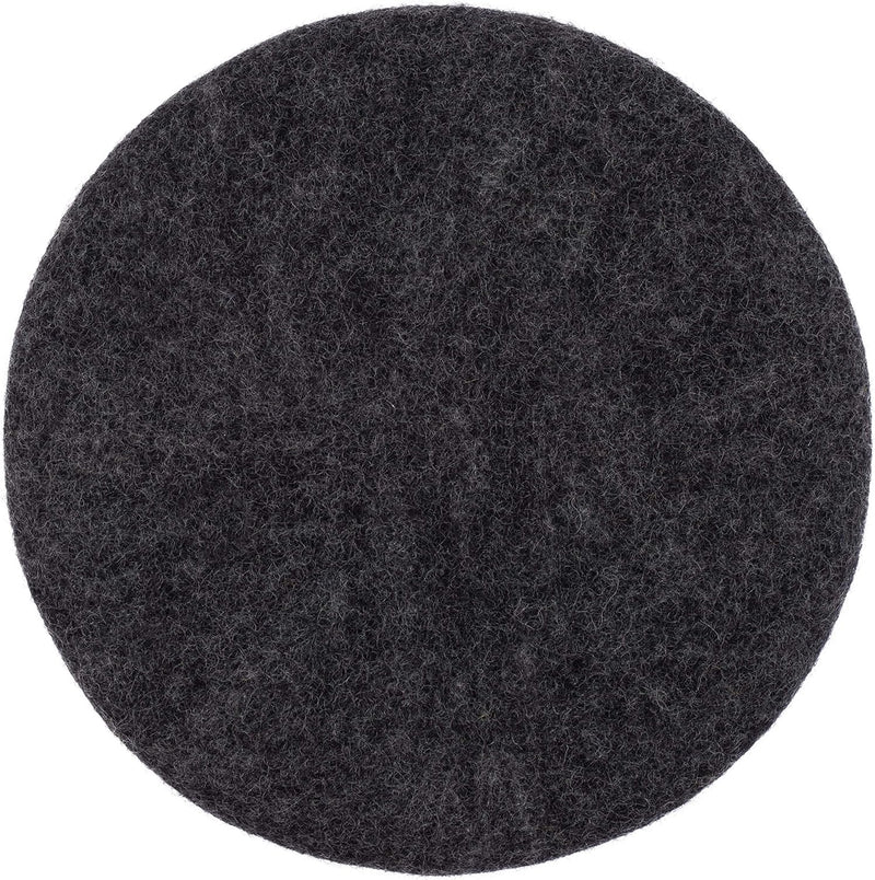 myfelt Flache Filz Sitzauflage, Filz Stuhlauflage - Hugo - rund, Ø 36 cm, Anthrazit Anthrazit Melier