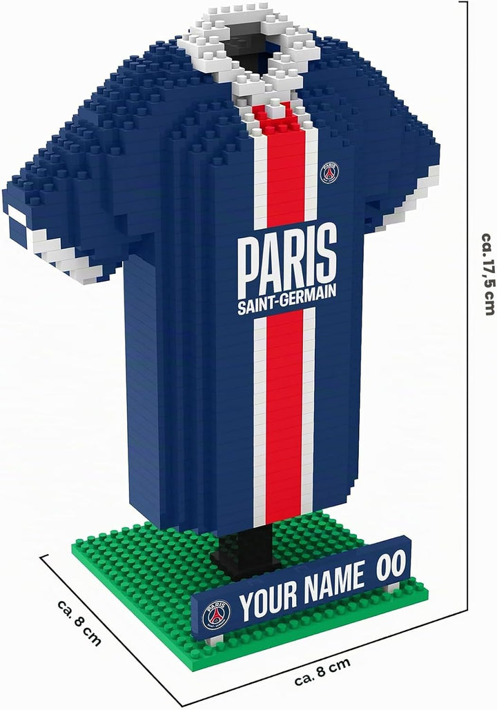 FOCO Offizielles Lizenzprodukt Personalisiertes Fussball-3D-BRXLZ-Schreibtisch-Trikot (Paris Saint G