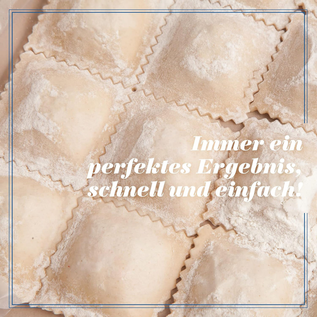 La Gondola Teigrädchen - Einstellbares Rad (2x Gewellt) | Nudelwerkzeug | Messing & Naturholz | Sich