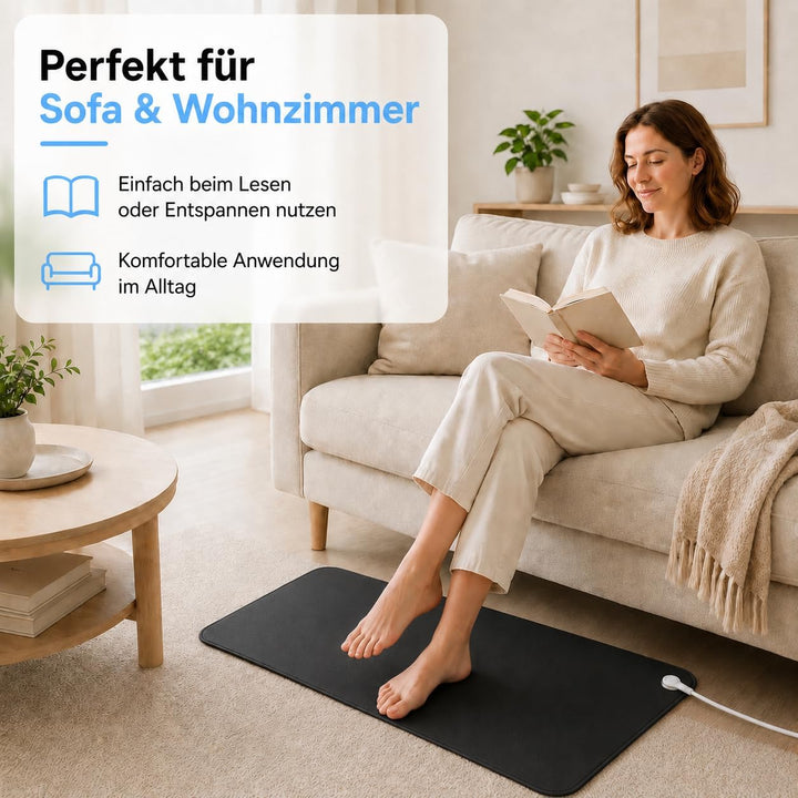 Erdungsmatte für Besseren Schlaf Leitfähige Erdungsmatte Mit 15ft Erdungskabel Universal Pad 46x72cm