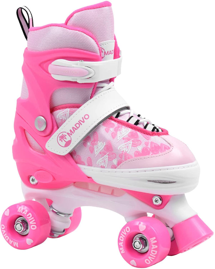 MADIVO Tropic Kinder Rollschuhe VERSTELLBAR | Ideal für Mädchen und Damen | Grössenverstellbare Roll