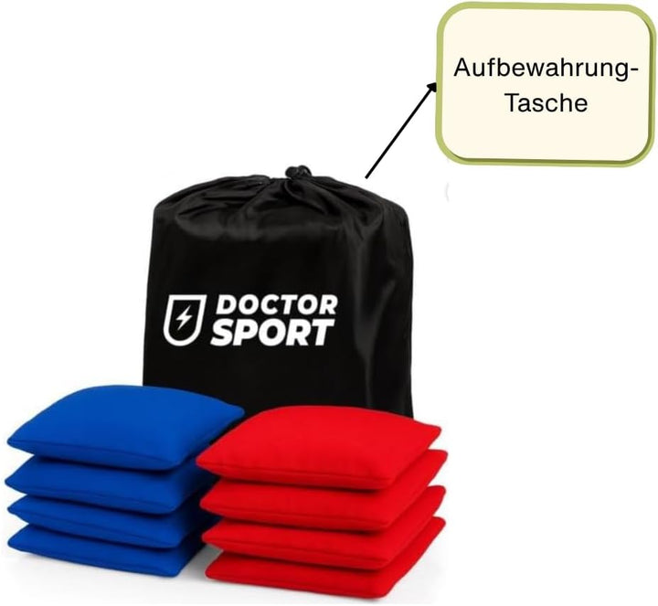 Original Cornhole Bean Bags (8-teilig) 15 x 15 cm 400 g aus Bester Verarbeitung und Besten Materiali