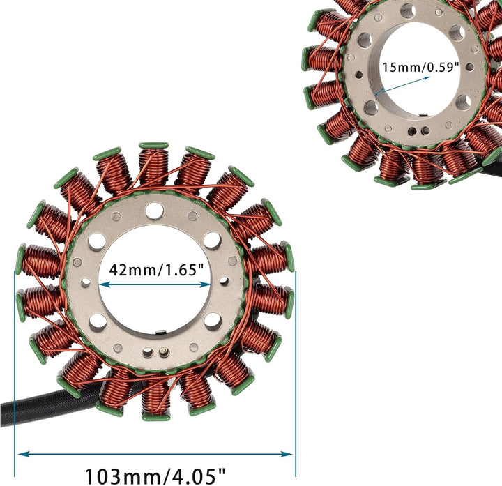 GOOFIT 18 Spule Motorrad Magneto Stator Spule Zündgenerator Motor Zubehör Ersatz für VFR400