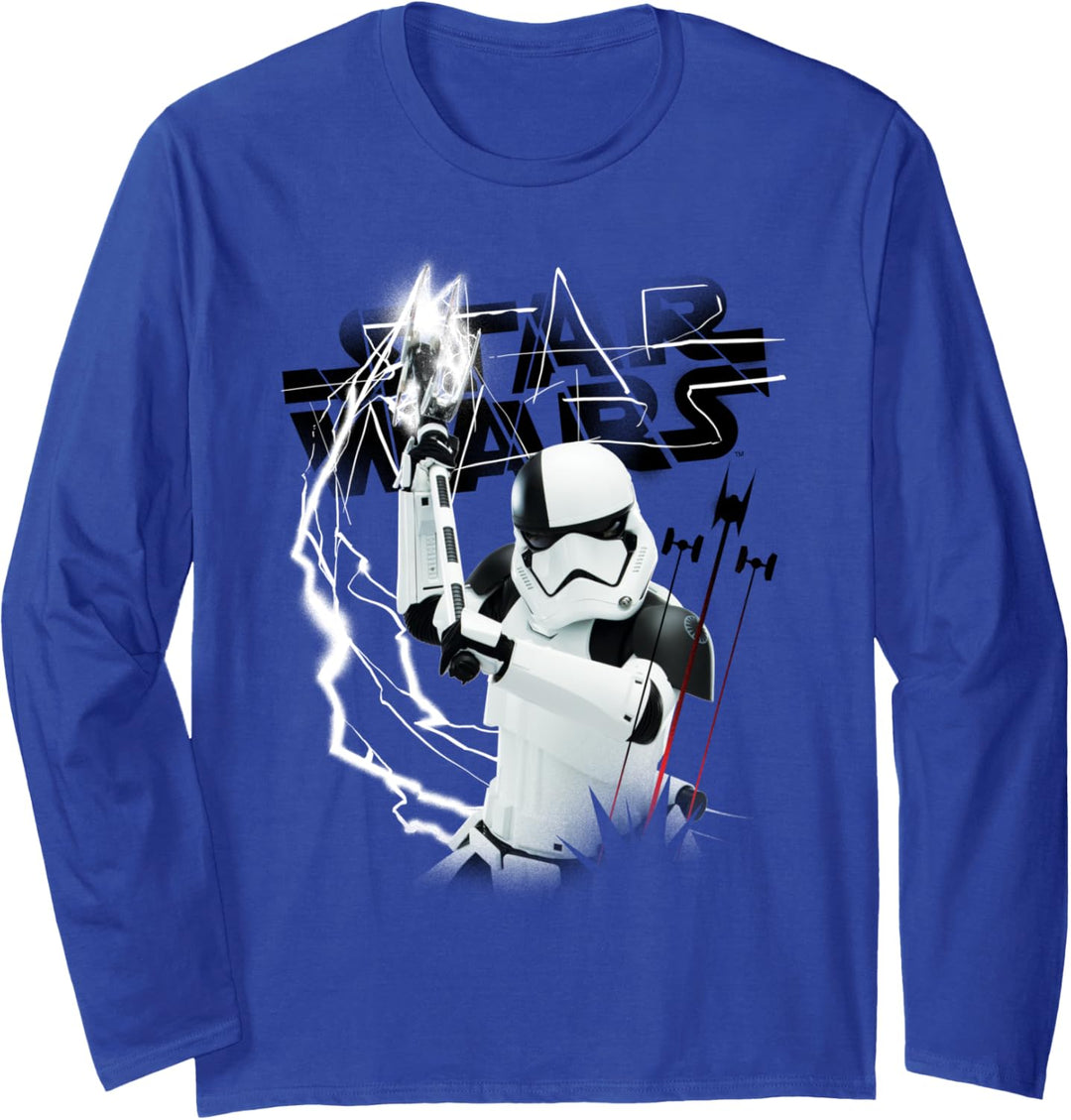 Star Wars The Last Jedi Electric Trooper Logo Langarmshirt