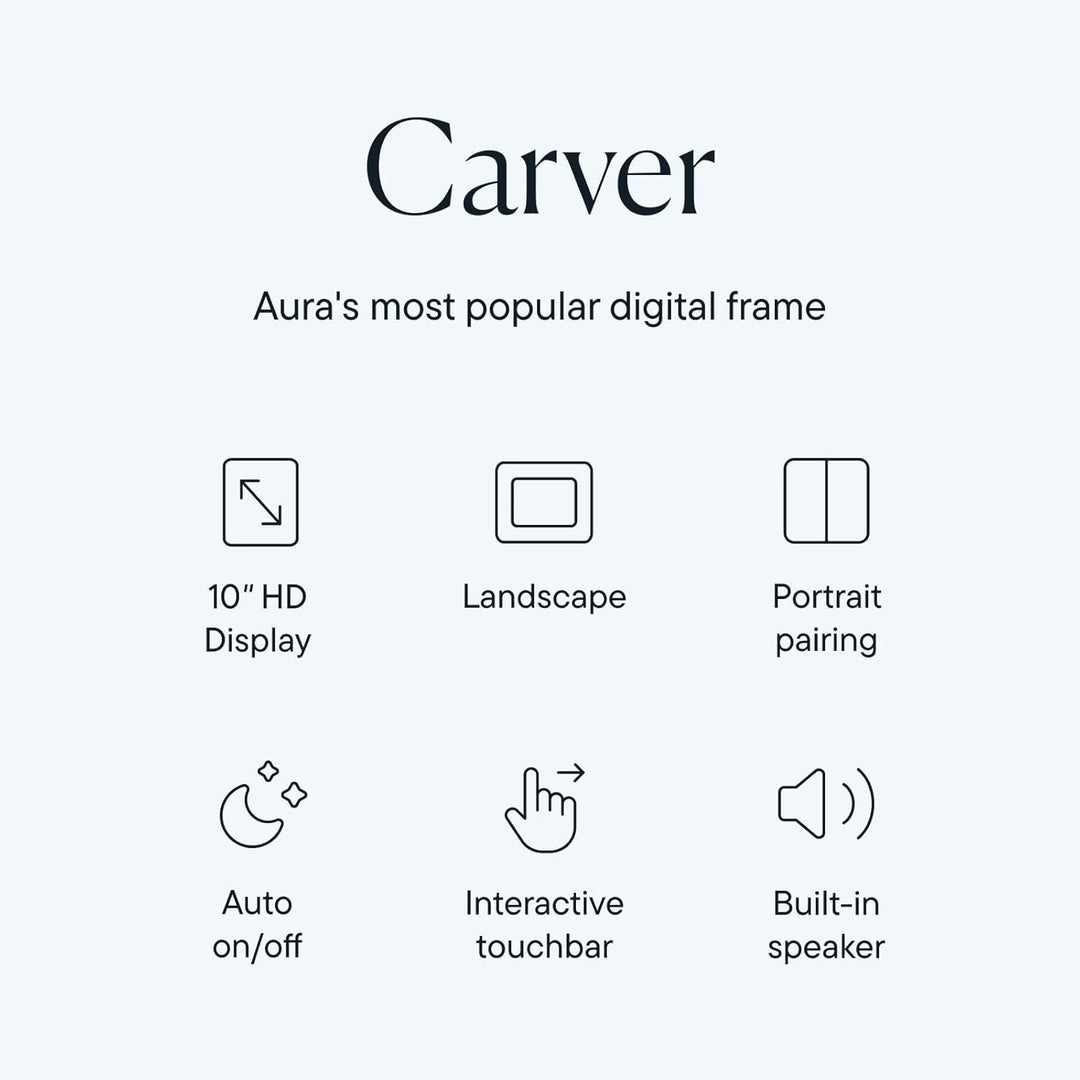 Aura Carver digitaler Bilderrahmen Carver - Gravel