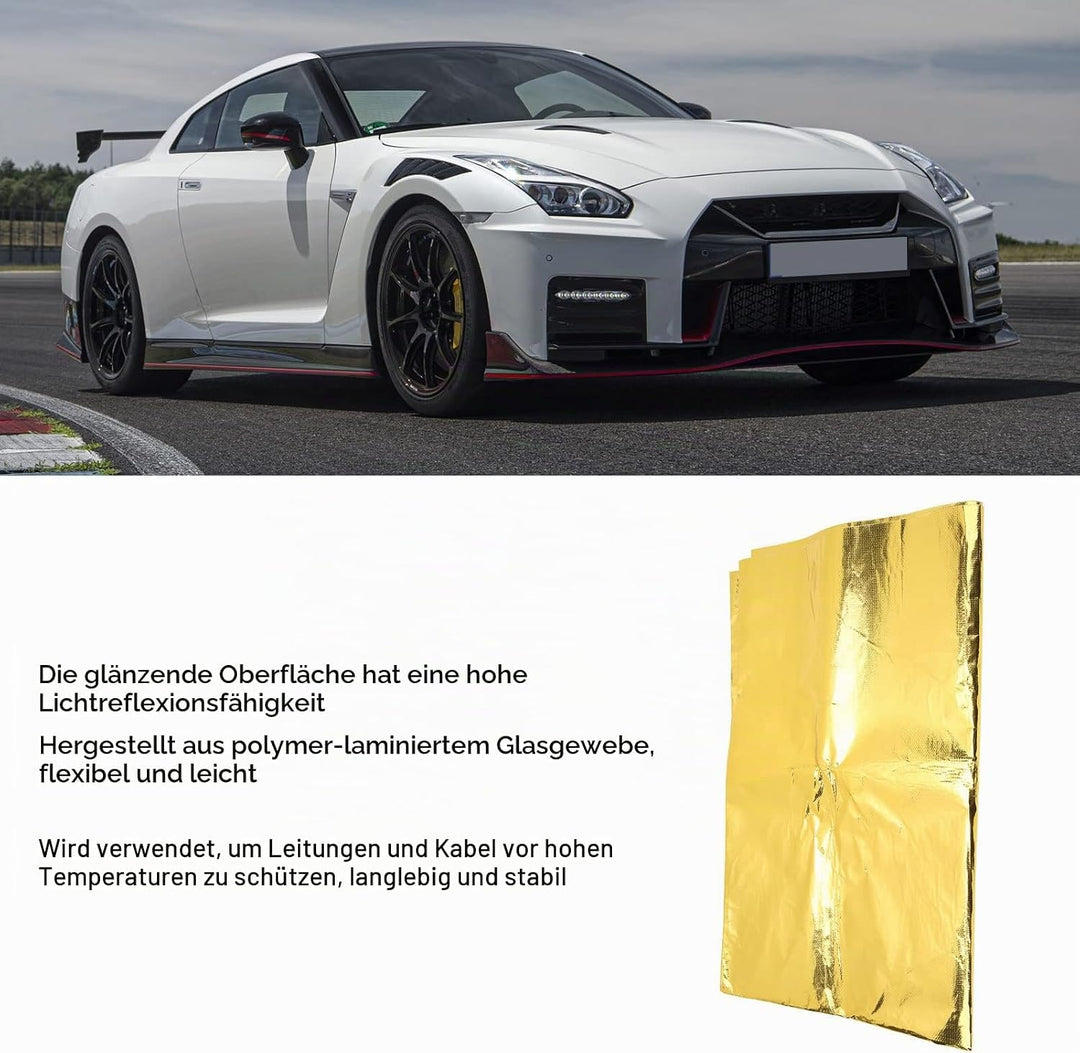 Hitzebarriere-Reflexfolie, Selbstklebende Hochtemperatur-Hitzeschildfolie, Wärmereflektierende Rolle