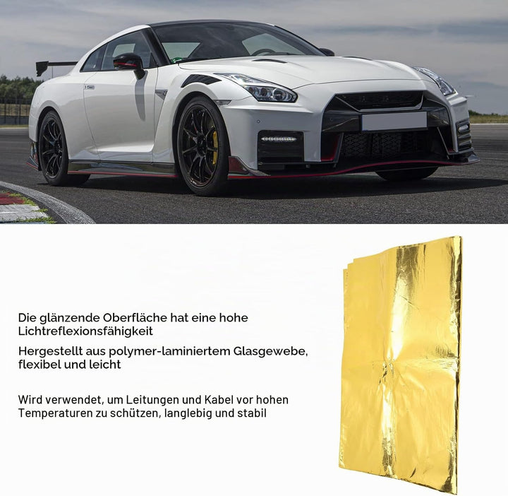 Hitzebarriere-Reflexfolie, Selbstklebende Hochtemperatur-Hitzeschildfolie, Wärmereflektierende Rolle
